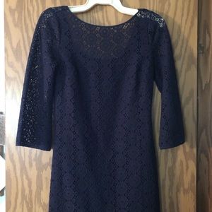 Lilly Pulitzer small blue crochet dress